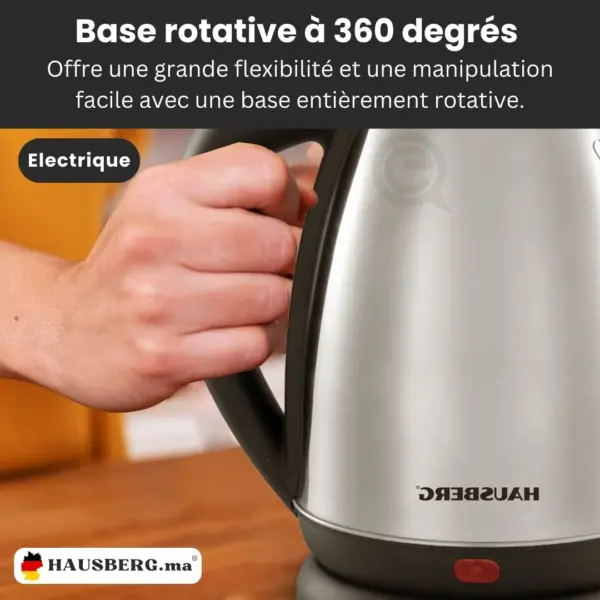 Hausberg HB-3615 Bouilloire Electrique en acier Inoxydable 1,8 Litres (1500W, 220-240V & 50 Hz) – Image 4
