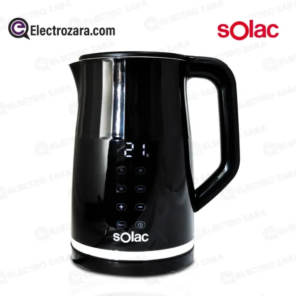 Solac Torrent Inox Digital Bouilloire Électrique Capacité 1,7 Litres avec Température Réglable (2200W)