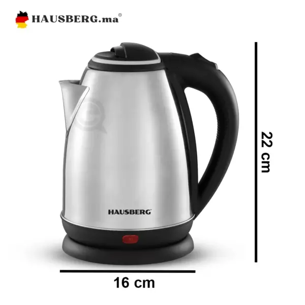 Hausberg HB-3615 Bouilloire Electrique en acier Inoxydable 1,8 Litres (1500W, 220-240V & 50 Hz) – Image 6